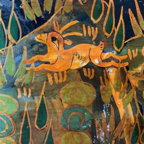 Vintage box lacquered deers - Picture 3 of 17